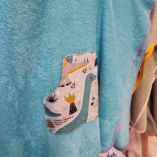 Poncho in spugna di cotone